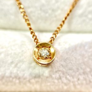 K18(18金) メレダイヤ ネックレス