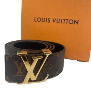 LOUIS VUITTON ルイヴィトン サンチュールLVイニシャル  モノグラム M9821