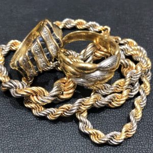 K18/Pt900 / ネックレス リング
