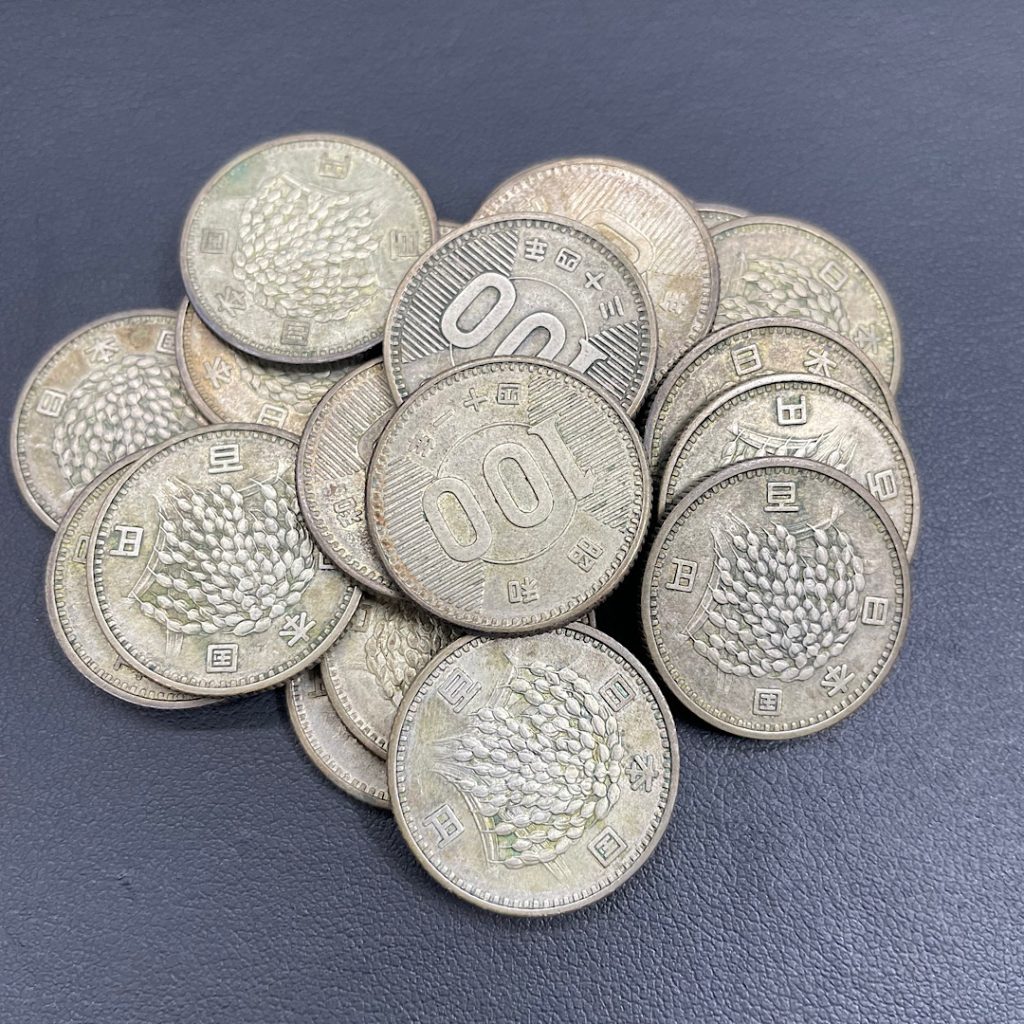 旧100円硬貨 稲穂