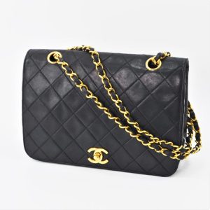 シャネル マトラッセ ダブルチェーン ショルダーバッグ
