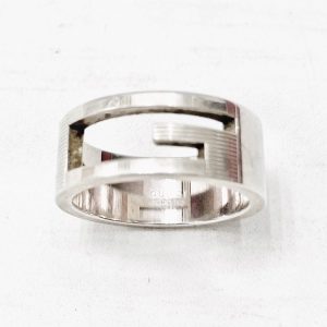 GUCCI グッチ ブランテッドGリング シルバー