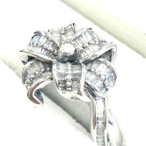 ホワイトゴールド ダイヤモンドリング K18WG｜高崎市貝沢町