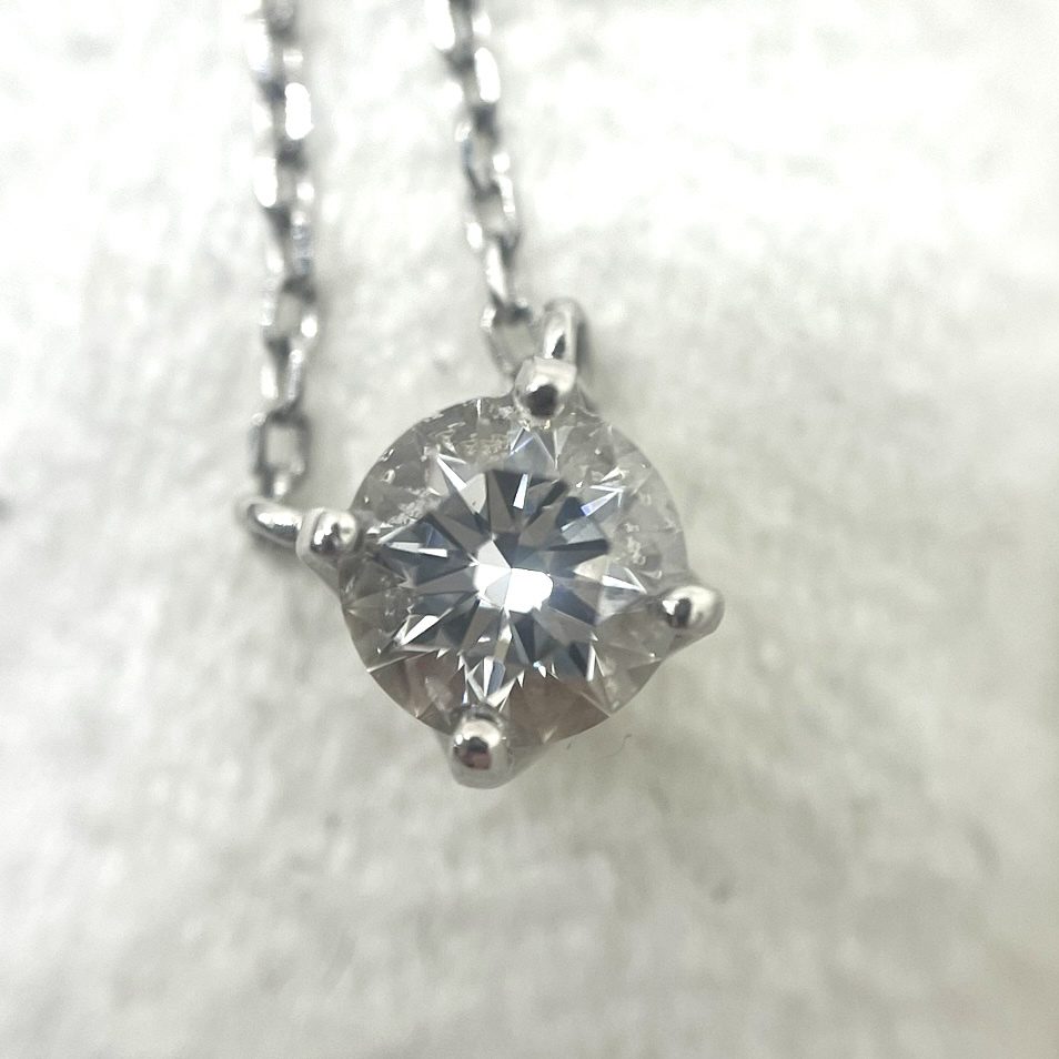 Pt950(プラチナ950) ダイヤモンド0.4ct付ネックレス