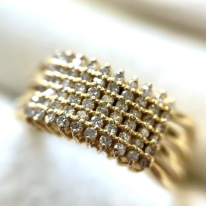 K18 メレダイヤリング 0.33ct