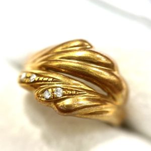 K18 メレダイヤリング 0.04ct
