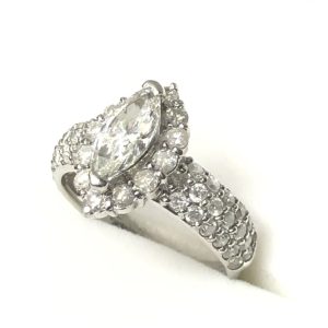 Pt900 パヴェダイヤ リング