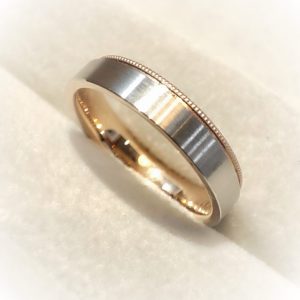 K18 Pt950　コンビリング