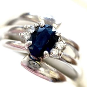 Pt850 サファイアリング