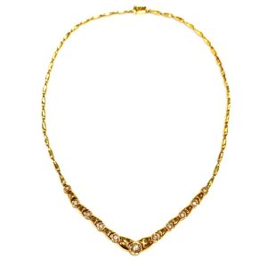 K18 ダイヤモンドネックレス