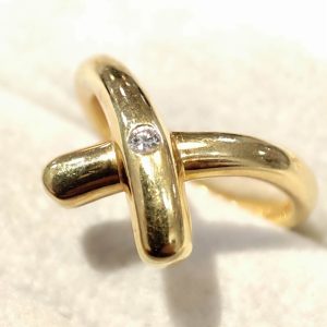 K18 メレダイヤリング