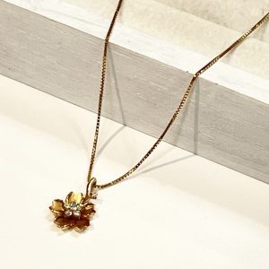 K18 18金 メレダイヤモンド ネックレス