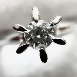 Pt900 0.33ct ダイヤ リング