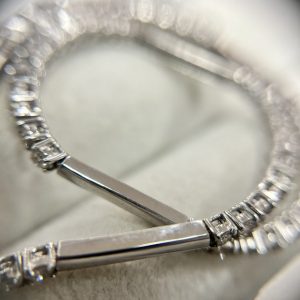 K18WG　18金　ホワイトゴールド　ダイヤモンド　メレダイヤ　ブレスレット