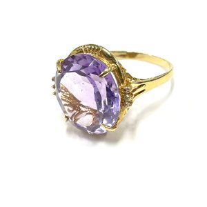 K18/18金 リング アメジスト ジュエリー 貴金属 アクセサリー