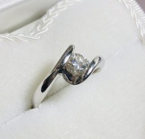 Pt900 (プラチナ900) リング ダイヤモンド0.65ct