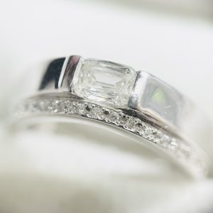Pt900 プラチナ ダイヤモンドリング 0.514Ct