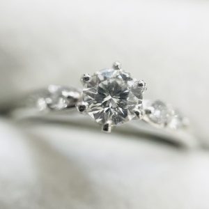 Pt950 プラチナ ダイヤモンドリング 0.223ct