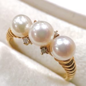 K18(18金) パールリング