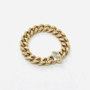 K18(18金) 喜平 リング ダイヤモンド