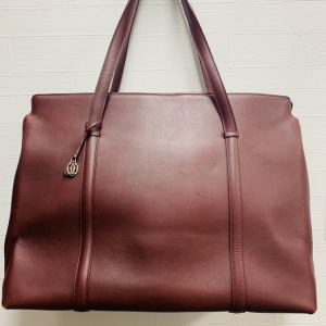 カルティエ Cartier カボション マストライン ボルドー トートバッグ