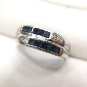 Pt900 サファイア リング
