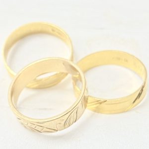 K18 7501 金 リング 3点