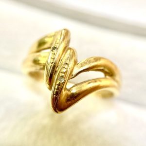 K18(18金) メレダイヤ リング