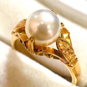 K18(18金) パールリング