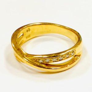 K18 メレダイヤモンド 0.03ct リング