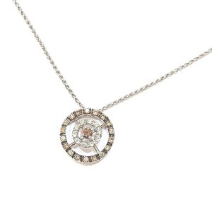 K18WG メレダイヤ付き ネックレス