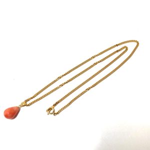 K18 サンゴネックレス