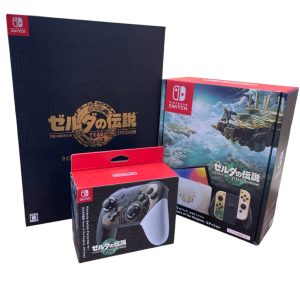 任天堂switch ゼルダの伝説switch本体、コントローラー、ソフト3点セット