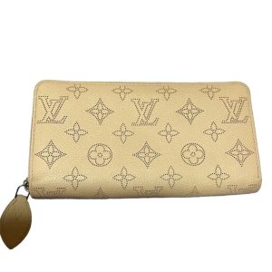 ルイヴィトン Louis Vuitton マヒナ 財布 ベージュ