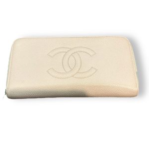 CHANEL　キャビアスキン　ココマーク　長財布　