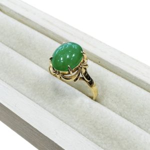 K18 翡翠 リング