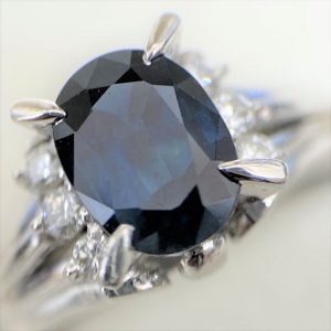 Pt900 プラチナ900 サファイア リング