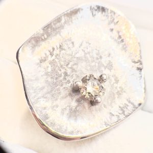 Pt950 ダイヤモンド付きリング