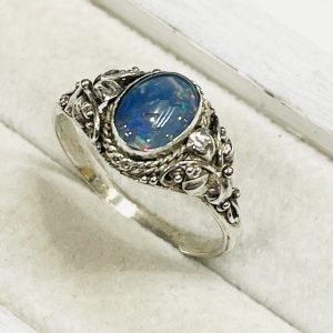 Pt850 オパール付きリング