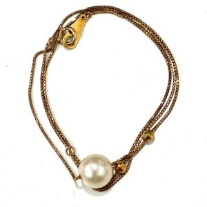 K18 パール付 ネックレス