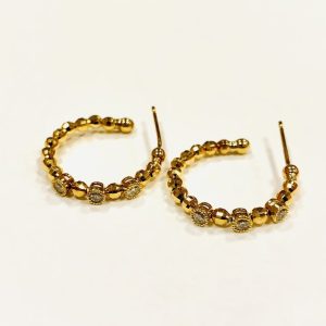 K18 メレダイヤ ピアス