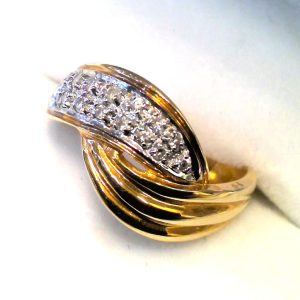 K18 メレダイヤ リング