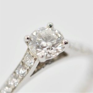 Pt900 ダイヤ付 リング