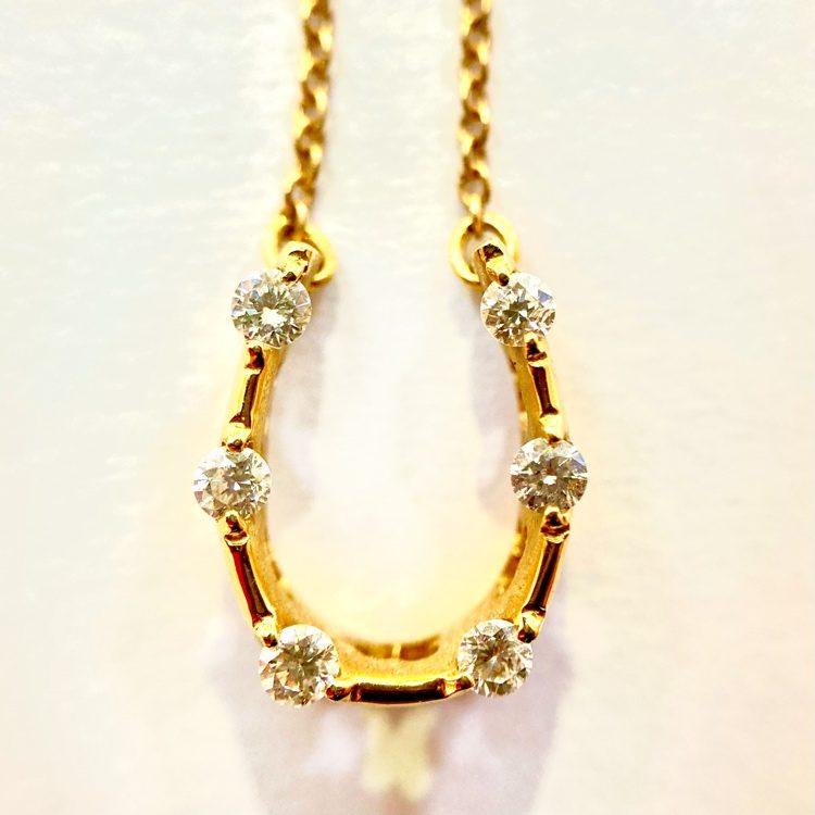 K18(18金) メレダイヤ ネックレス