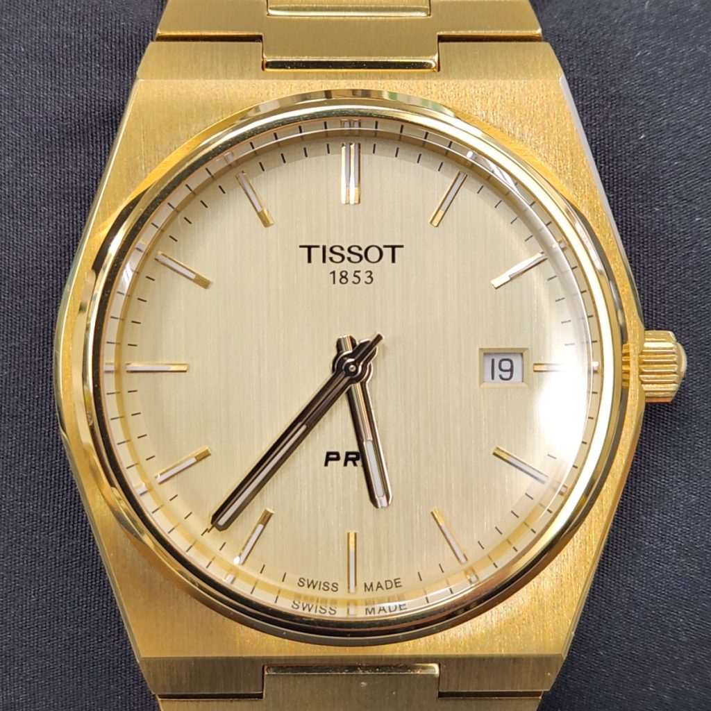 Tissot ティソ PRX T137.410.33.021.00 ゴールド デイト 腕時計
