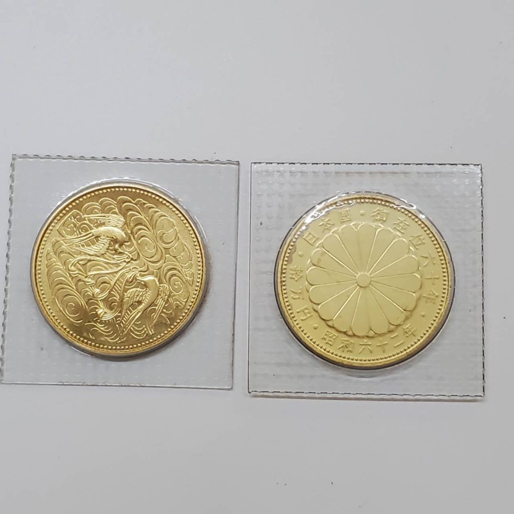 純金コイン 10万円 昭和61年