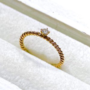 K18(18金) メレダイヤ リング