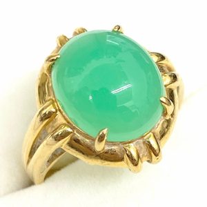 K18 18金 翡翠 リング