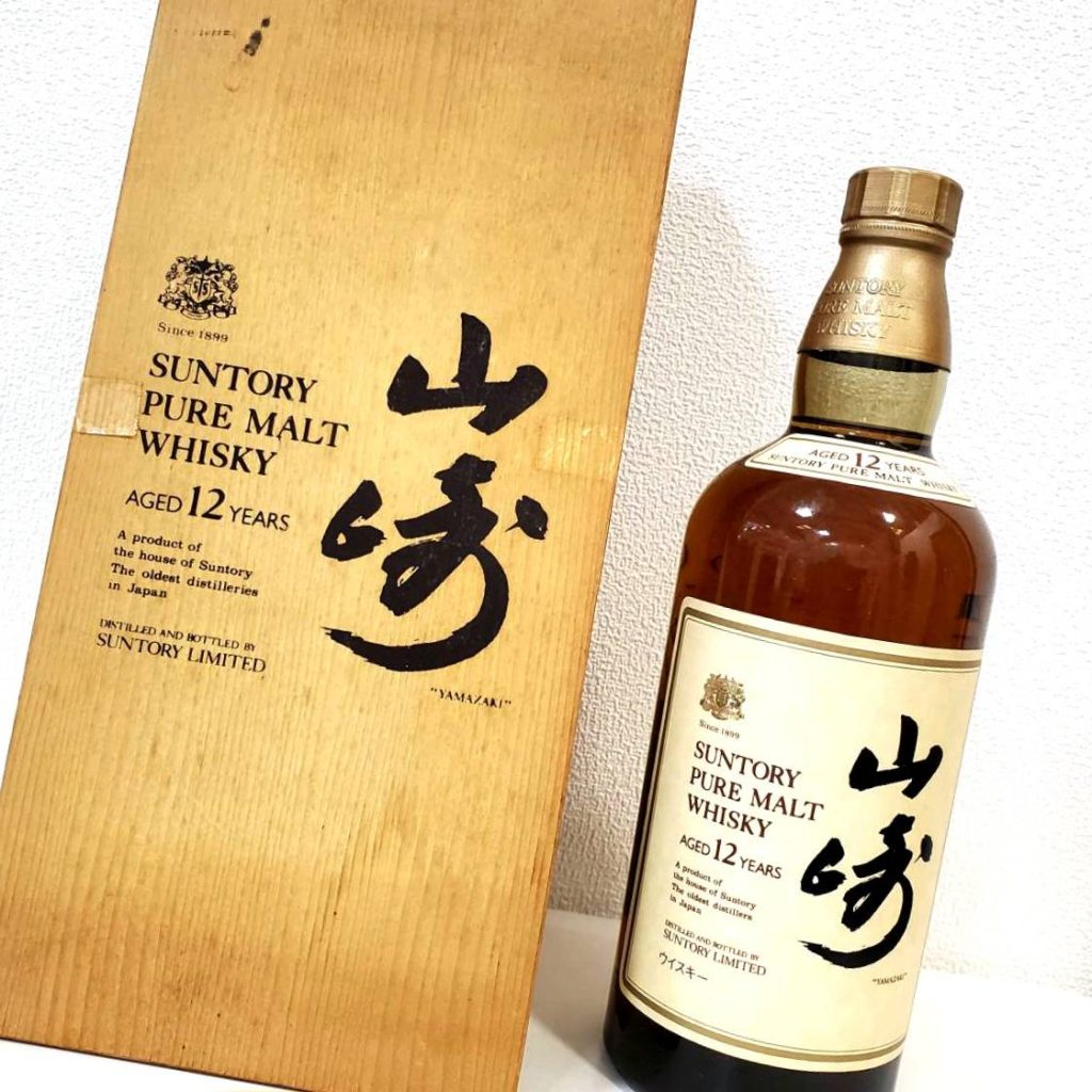 SUNTORY サントリー 山崎12年 ピュアモルトウィスキー 向獅子ラベルの ...