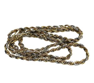 K18/Pt850 ハーフコンビ ネックレス